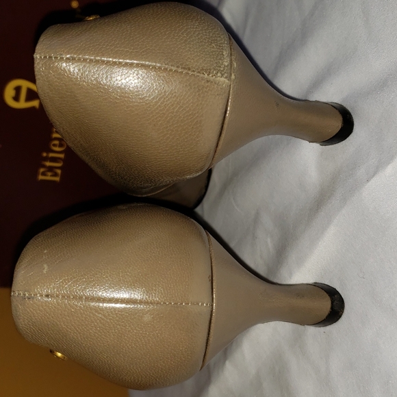 Etienne Aigner Priscilla Leather Vintage Pumps Sz-9M - Picture 4 of 6